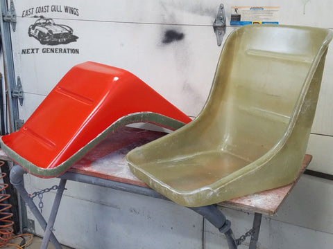 fiberglass mold of car parts