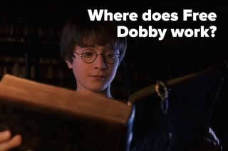 Daniel Radcliffe as Harry Potter reading a book with the overlaid text,